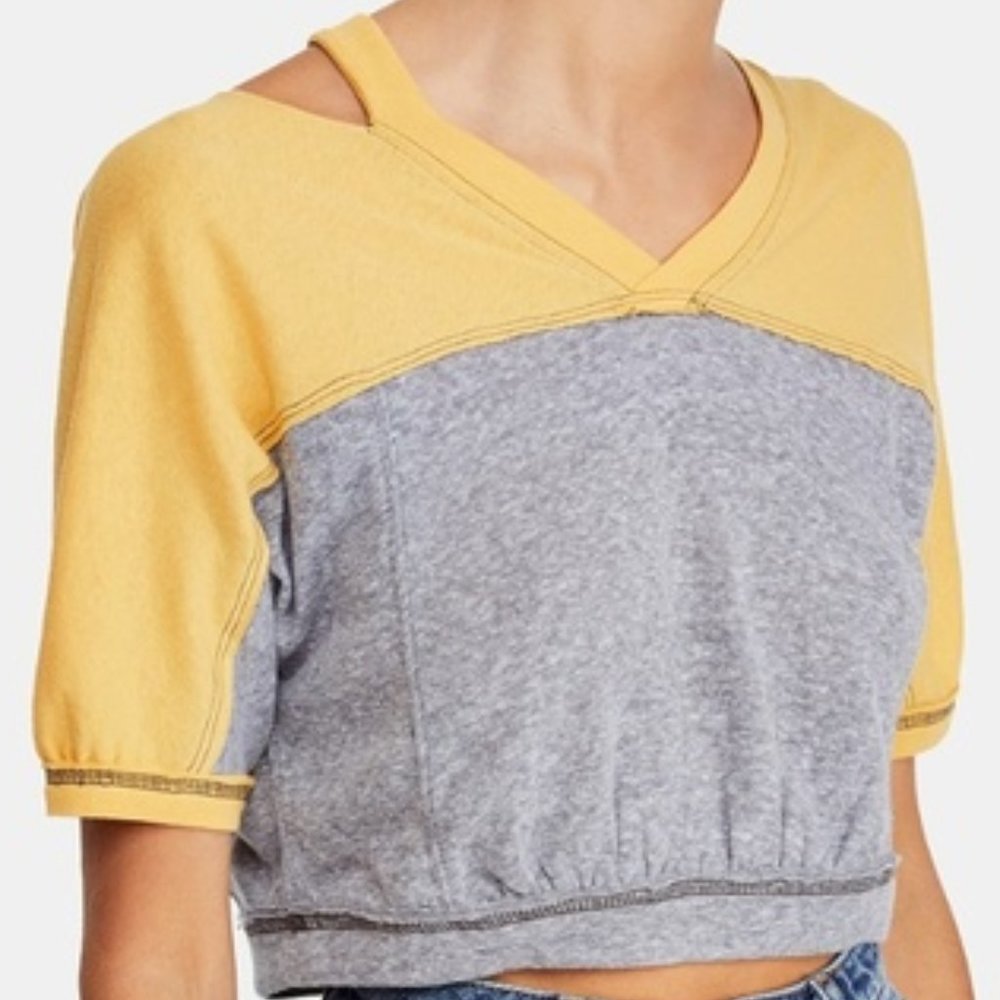 SOLD! Free People Field Goal Cropped Tee - Picture 4 of 4